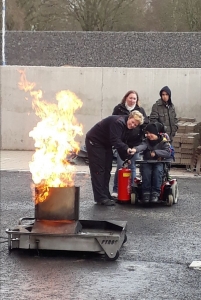 Schüler löscht Brand mit Feuerlöscher